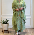 Mul chanderi floral Salwar Suit-17098
