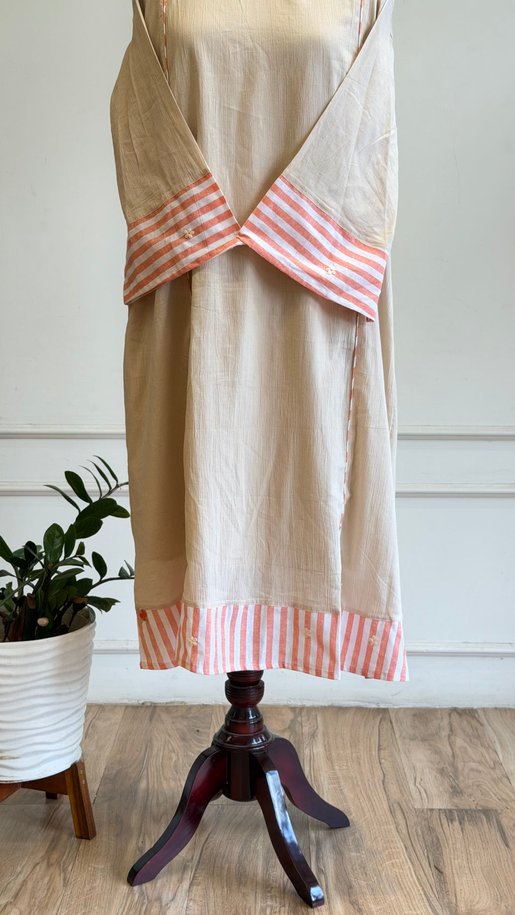 Simple Semi Partywear A-line Suit-17073