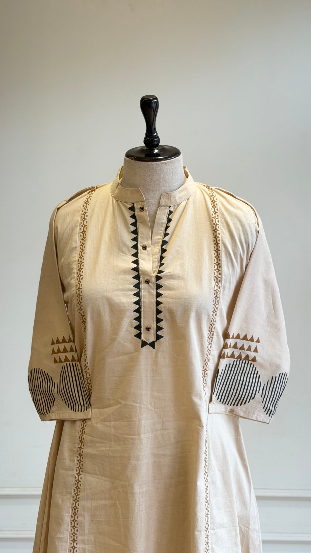 Geometric Printed Cotton Kurta Set-17020