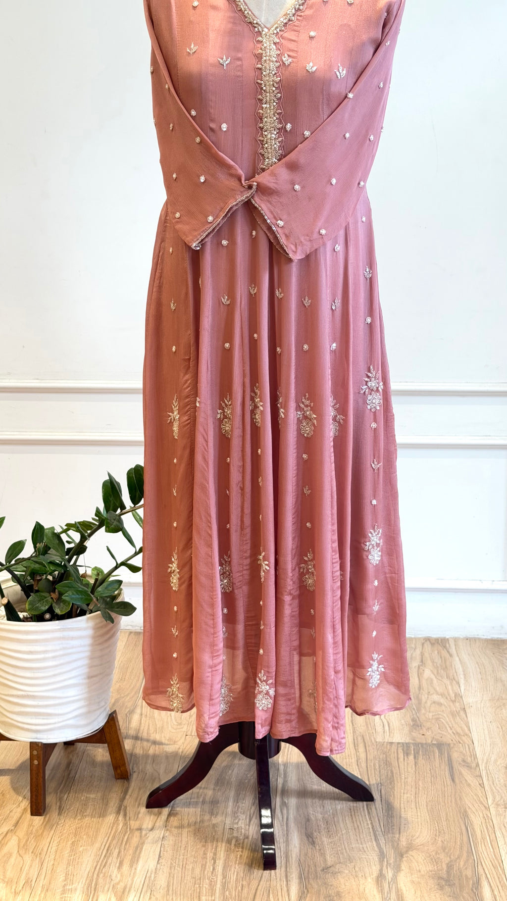 Pure Chinnon Premium Handworked Salwar Suit-17053