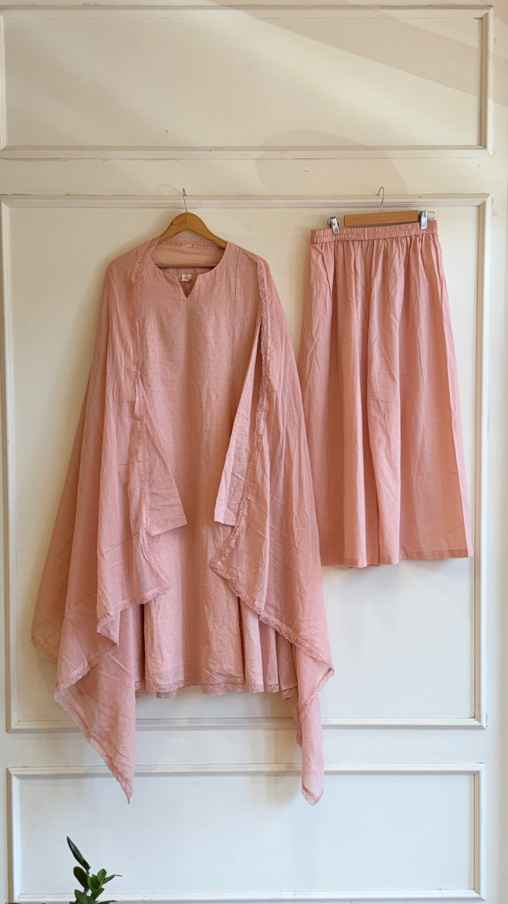 Dobby Cotton Anarkali Suit-17551