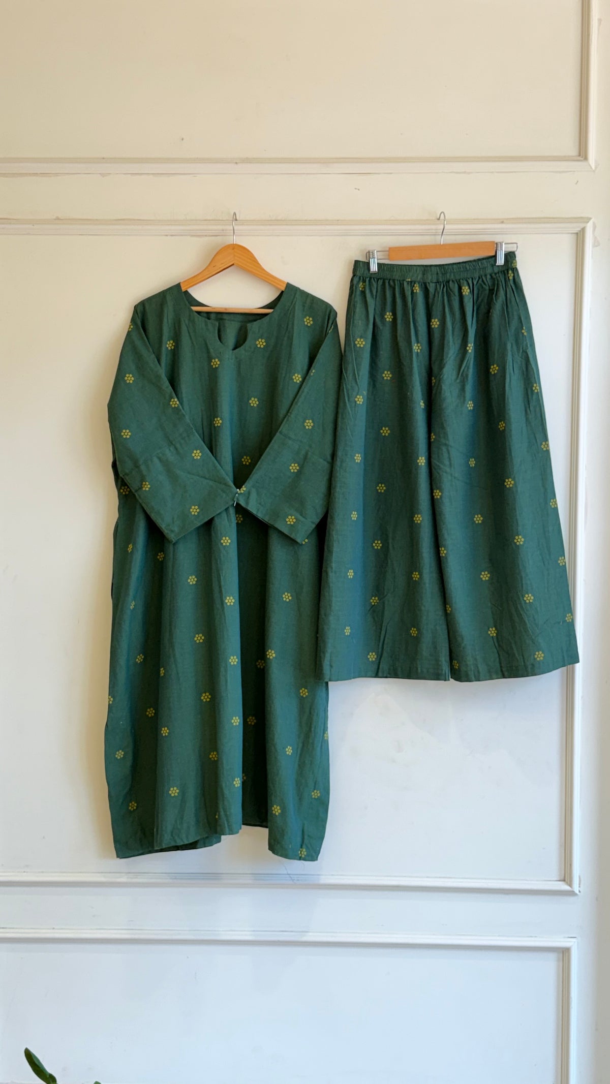 Jamdani Kaftan Style Co-ord set-17599