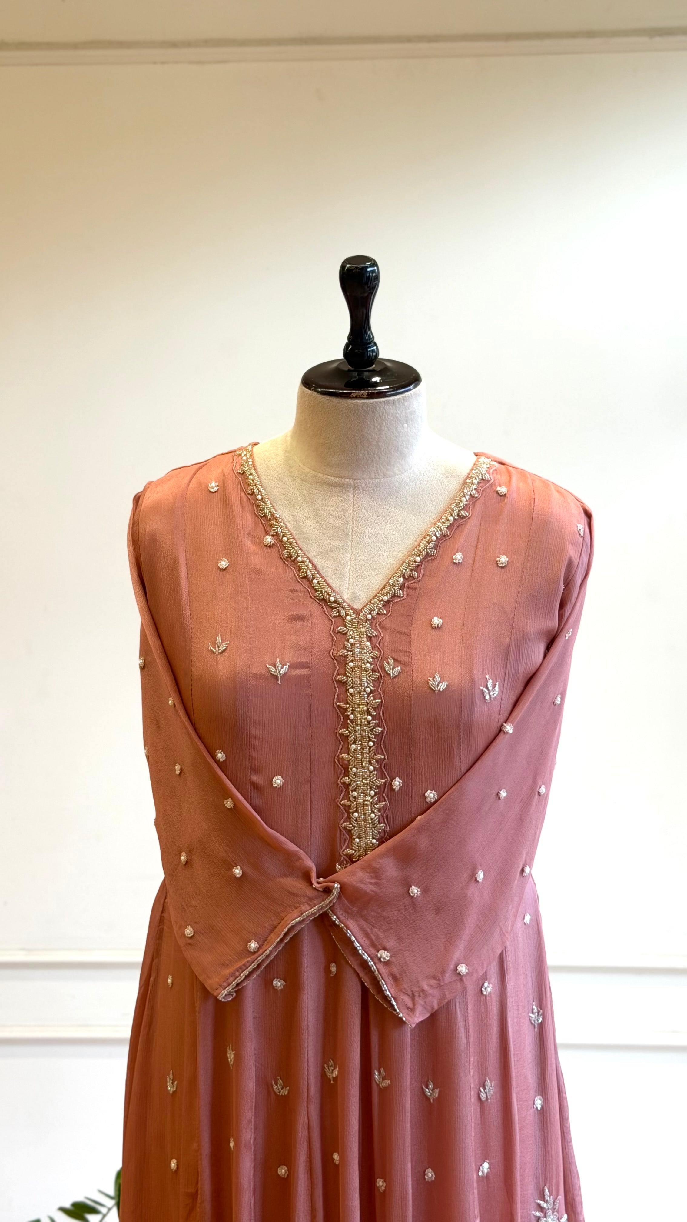 Pure Chinnon Premium Handworked Salwar Suit-17053