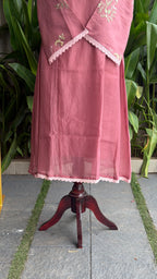Beautiful Thread Embroidered A-line Suit-16720