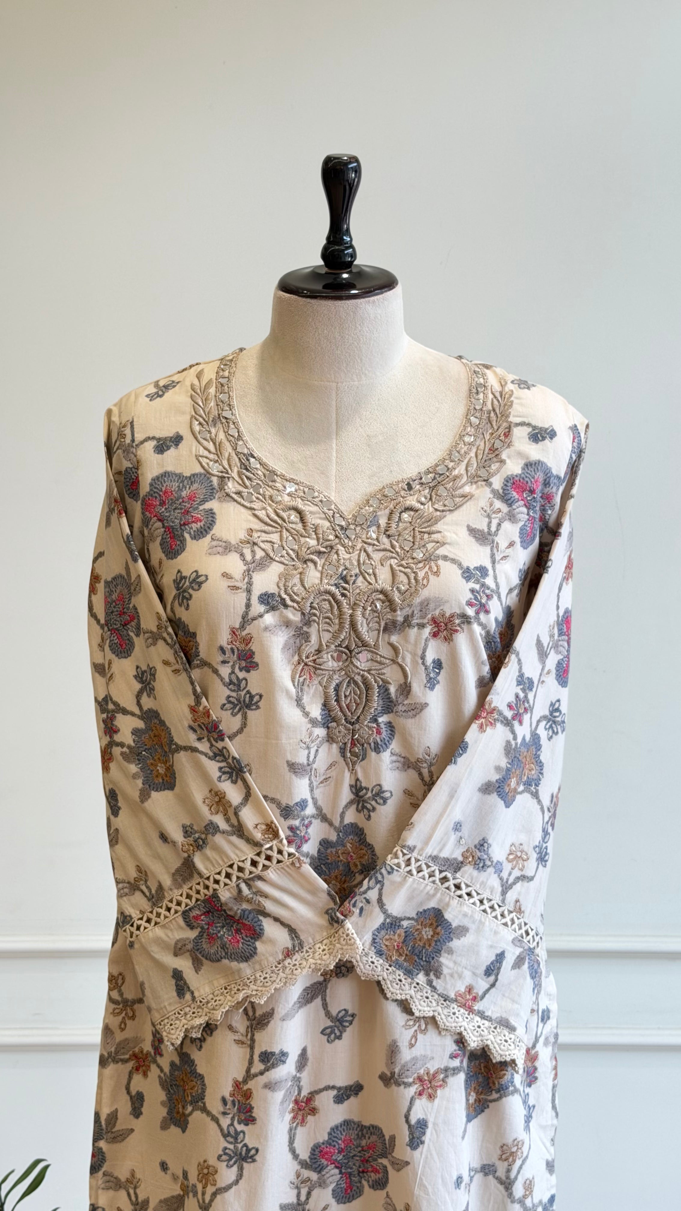 Printed Cotton Suit-16629