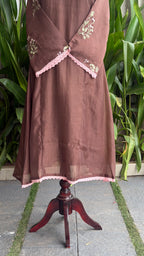 Beautiful Thread Embroidered A-line Suit-16720