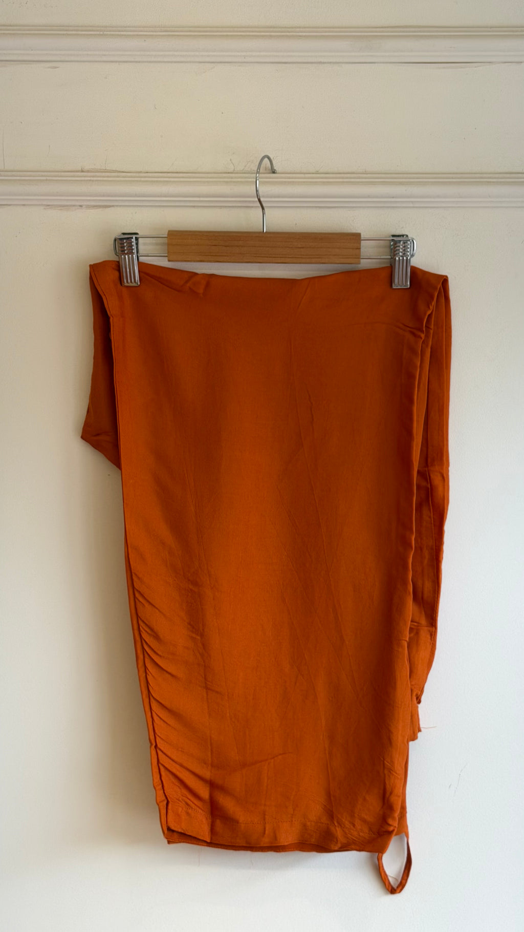 Orange Mul Chanderi Anarkali Suit- 16547