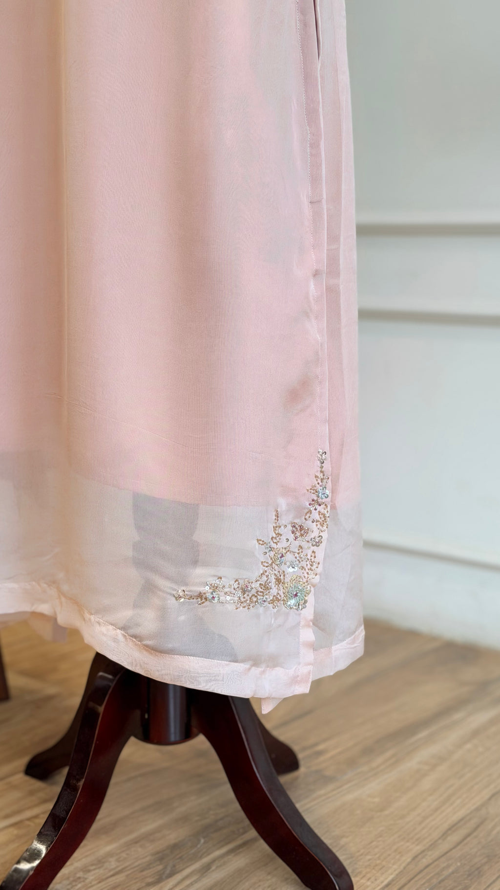 Pale Pink Handworked Suit-16642