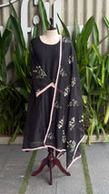 Beautiful Thread Embroidered A-line Suit-16720