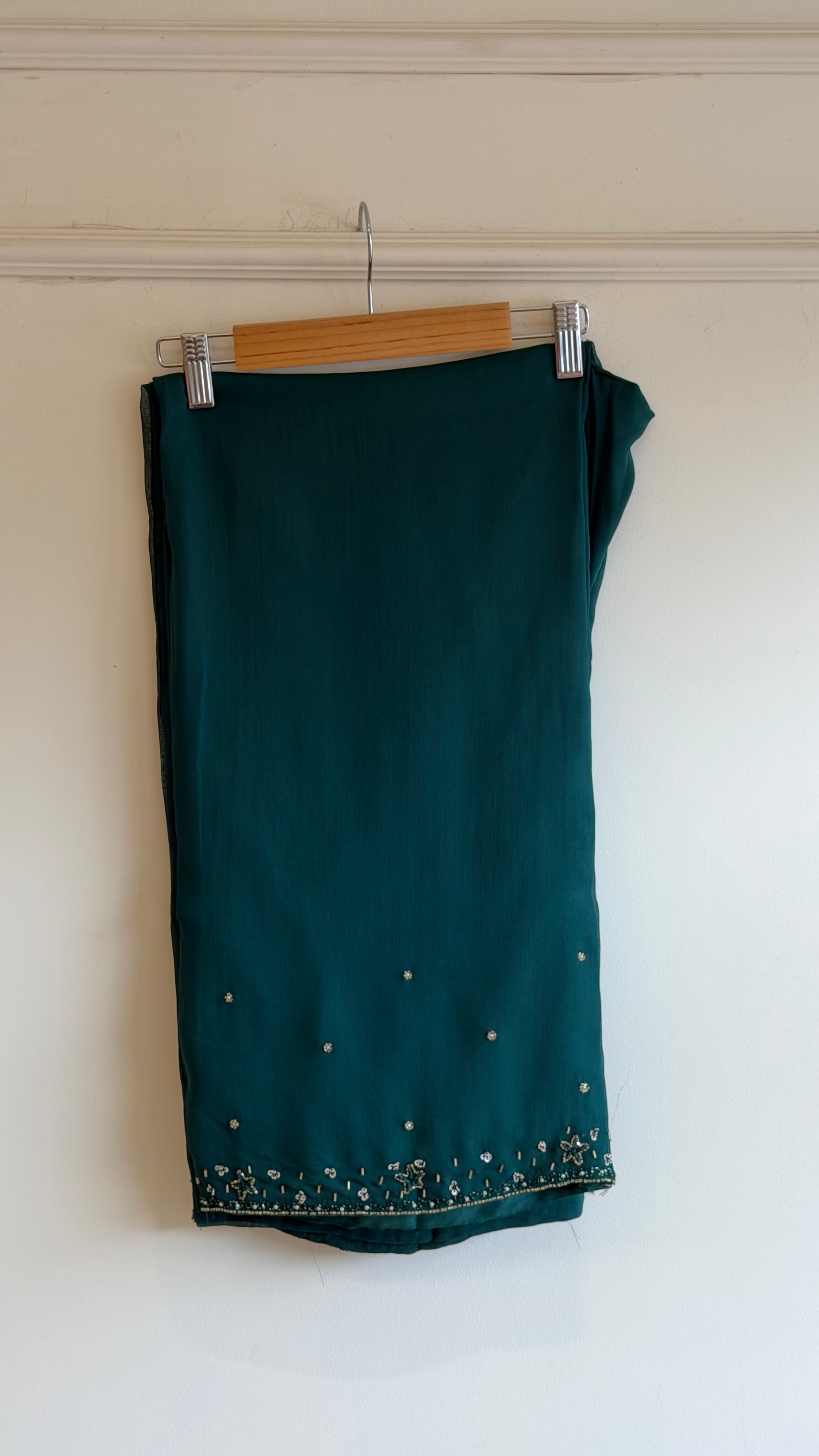 Green handworked Salwar Suit -16631