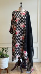 Polka Kaftan style Salwar Suit-17032