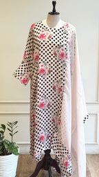 Polka Kaftan style Salwar Suit-17032