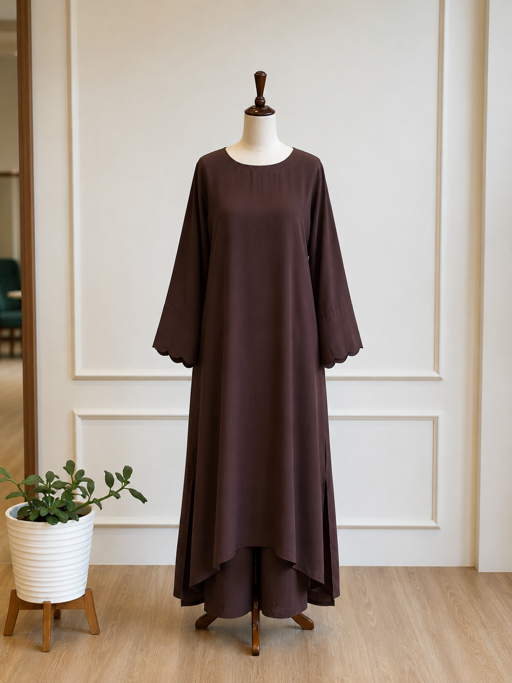 Plus size Kaftan Style co-ord set-17104
