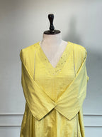Yellow Cotton Co-ord Set -16570