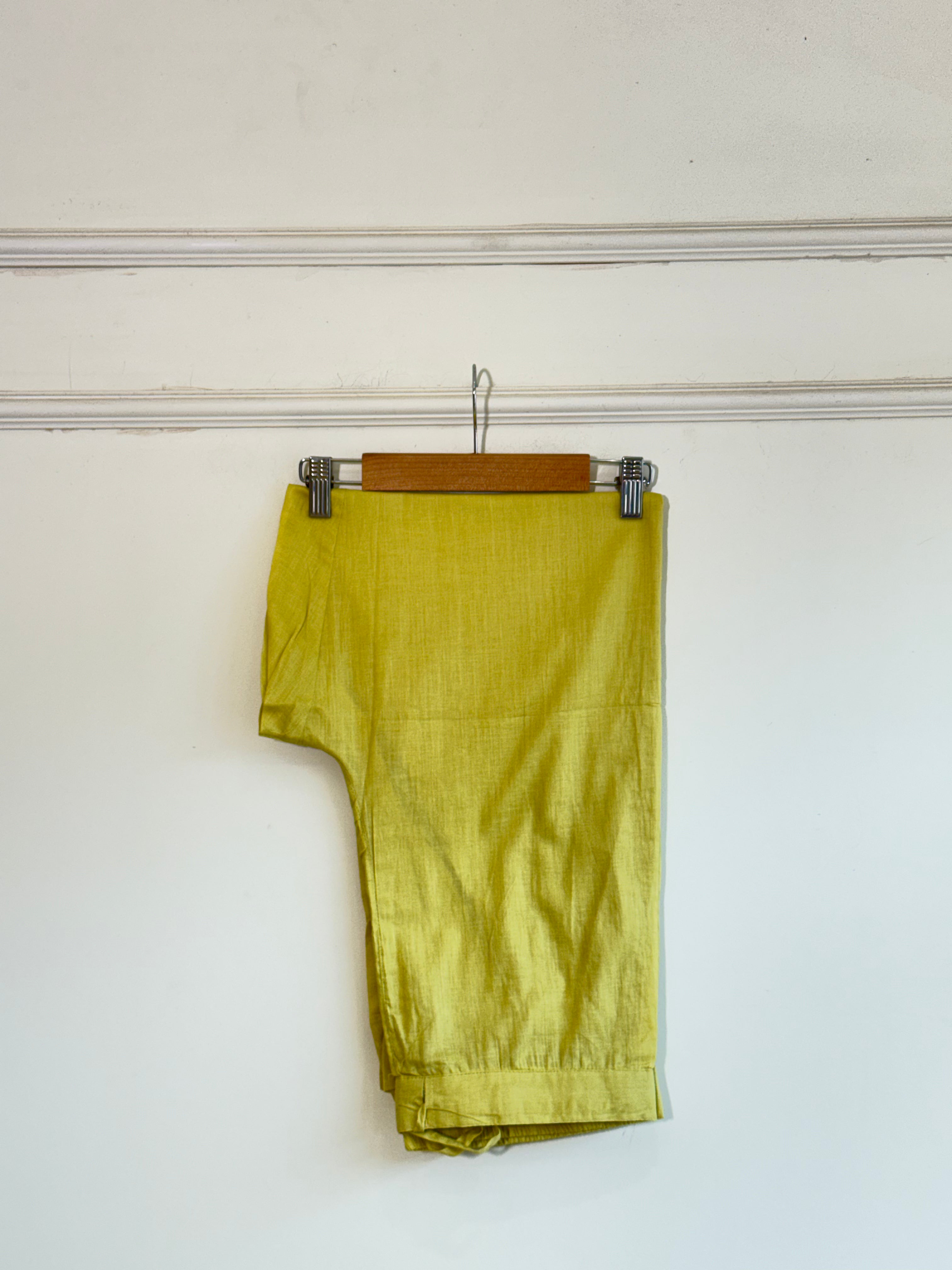 Yellow Cotton Co-ord Set -16570