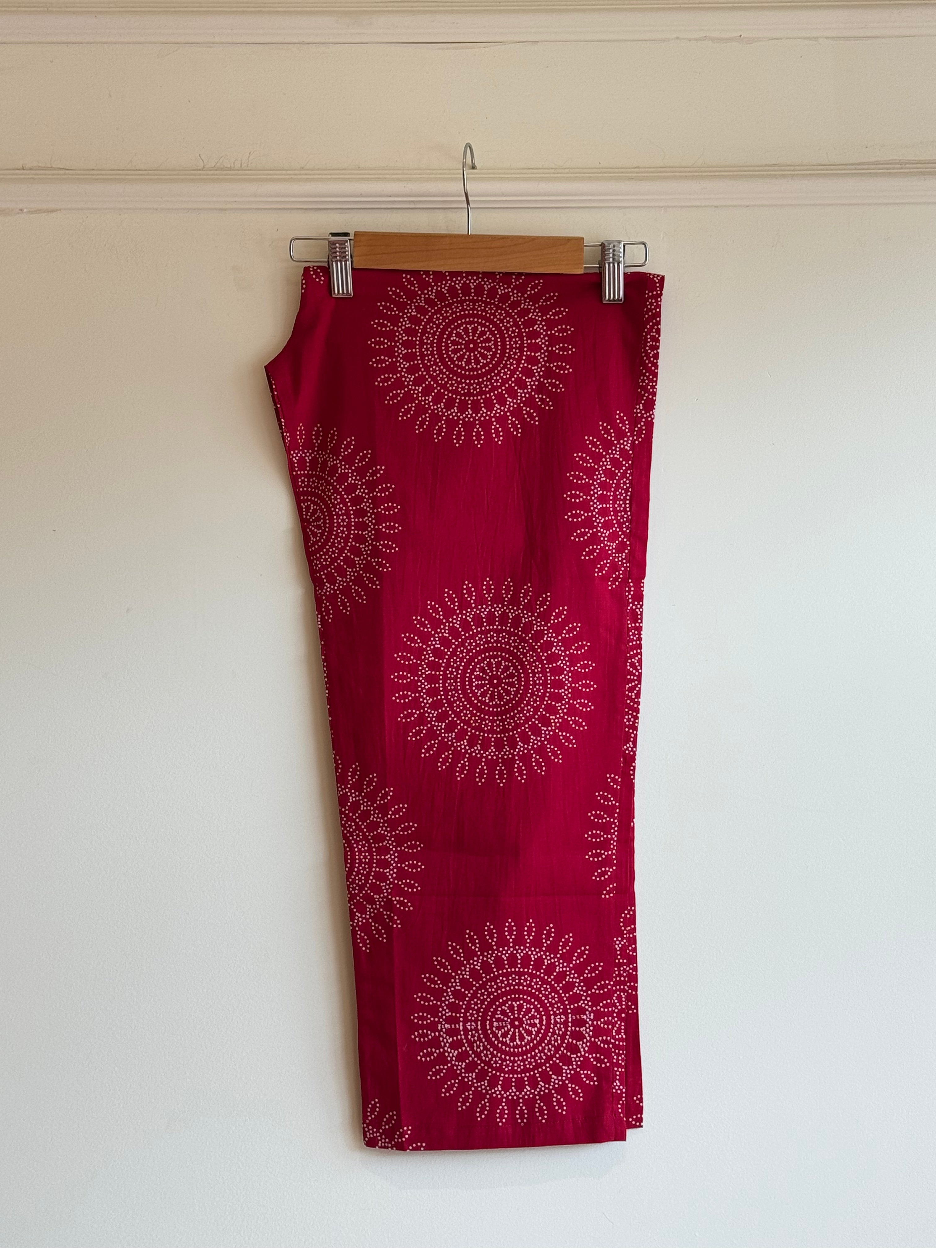 Cotton printed Co-ord set - 16577
