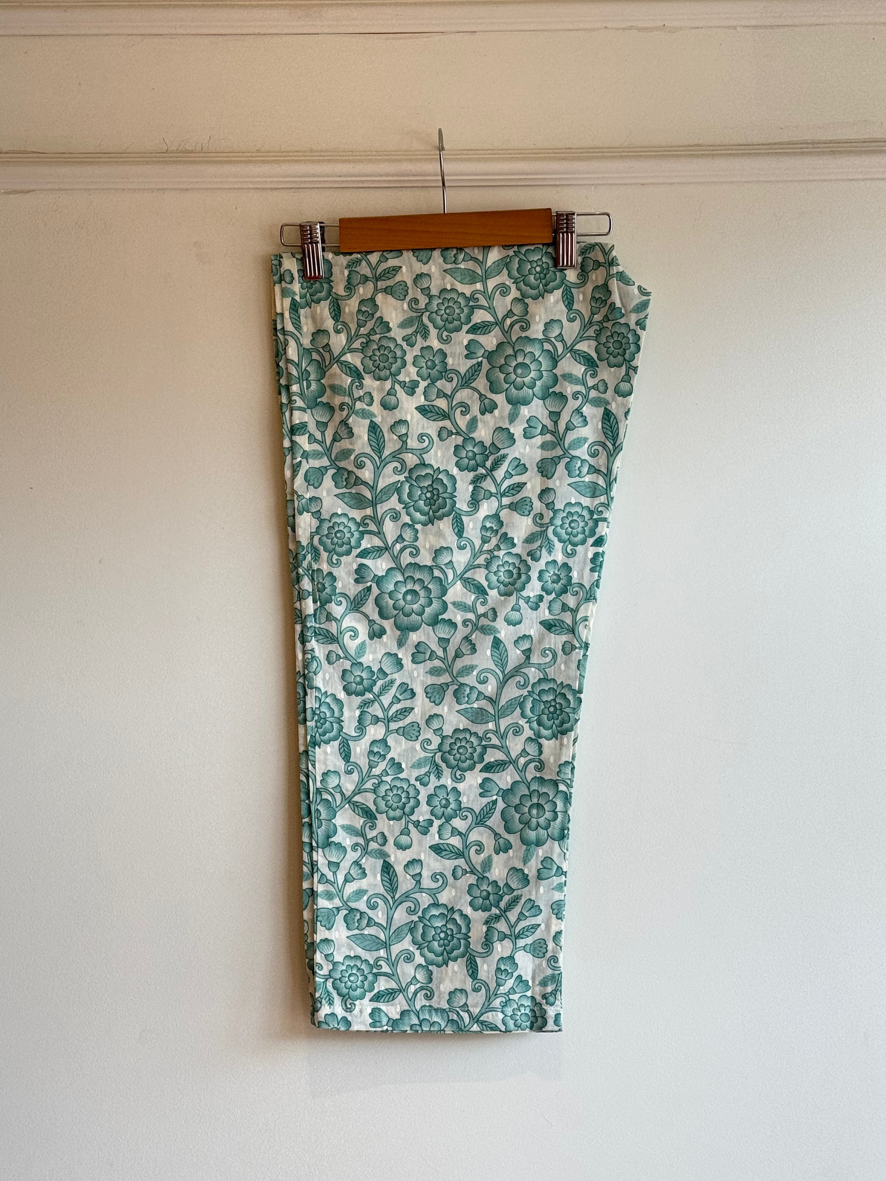 Churi sleeved cotton co-ord set - 16580