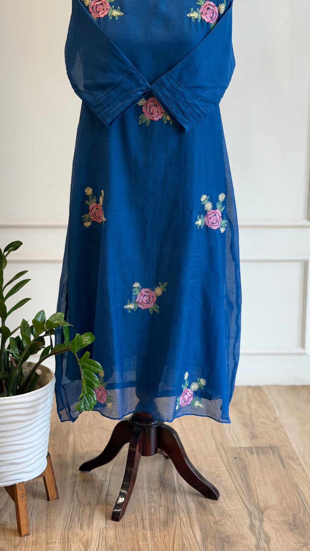 Blue Embroidered suit - 16541