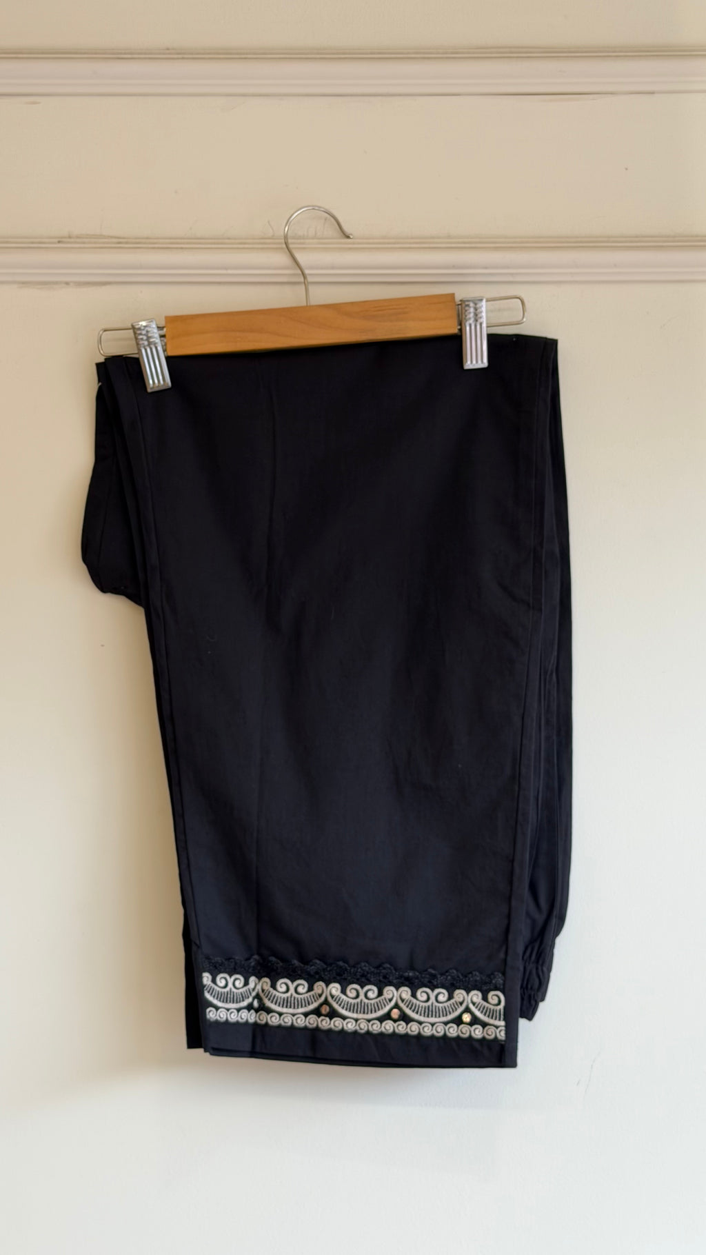 Black Cotton Suit - 16080