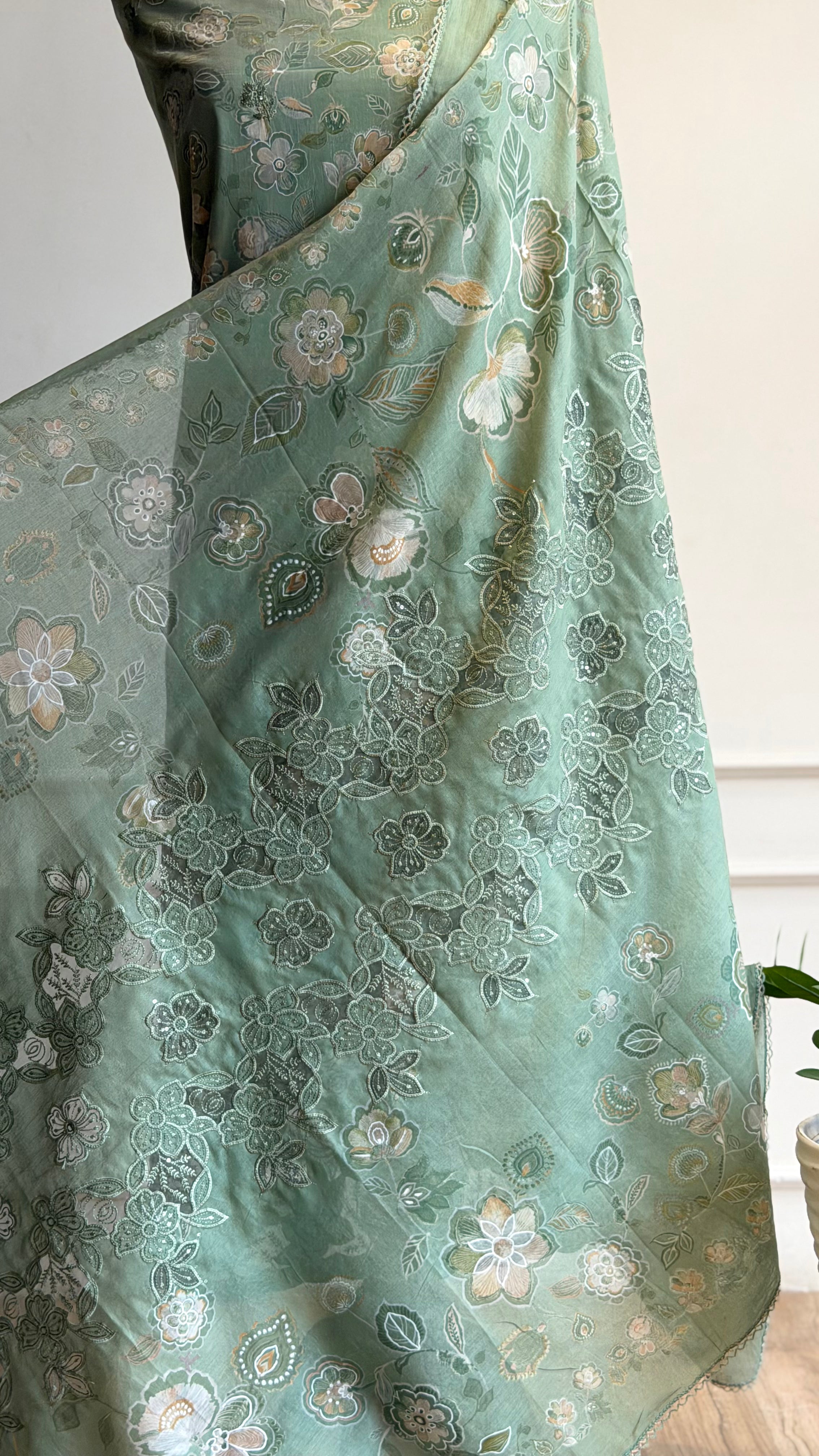 Beatiful  Unstitched Cotton Suit - 16561