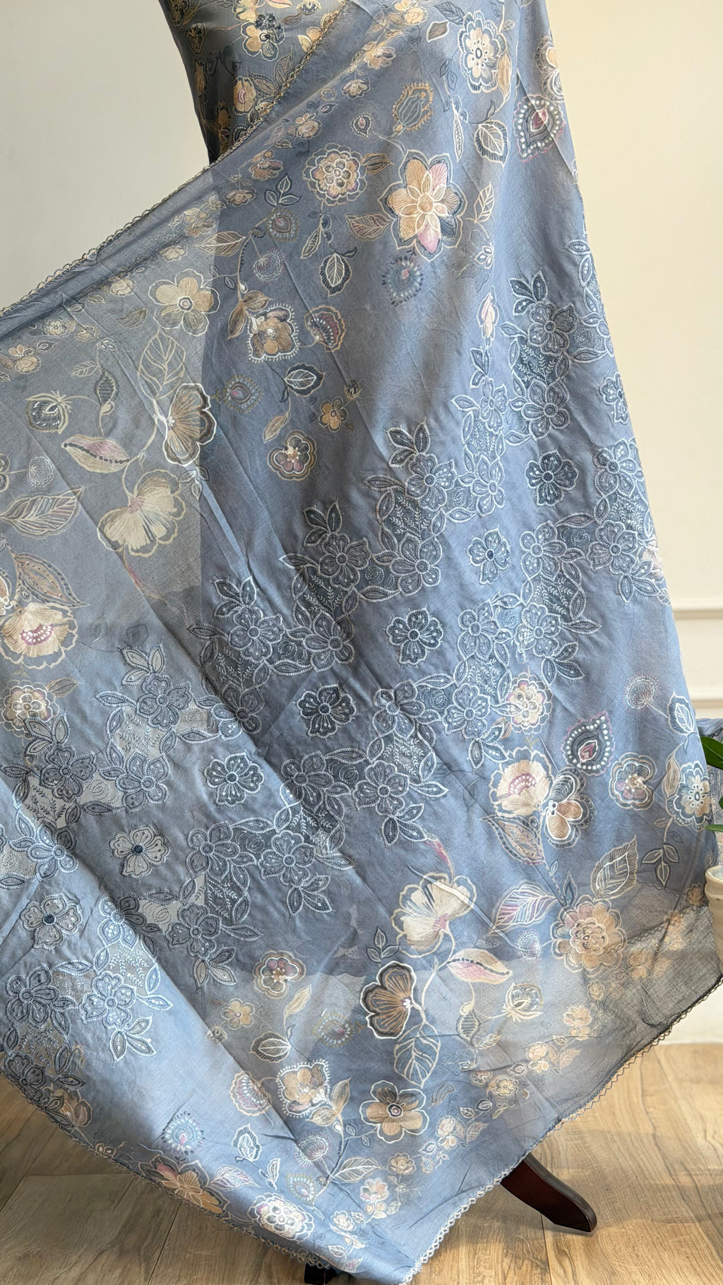 Beatiful  Unstitched Cotton Suit - 16561