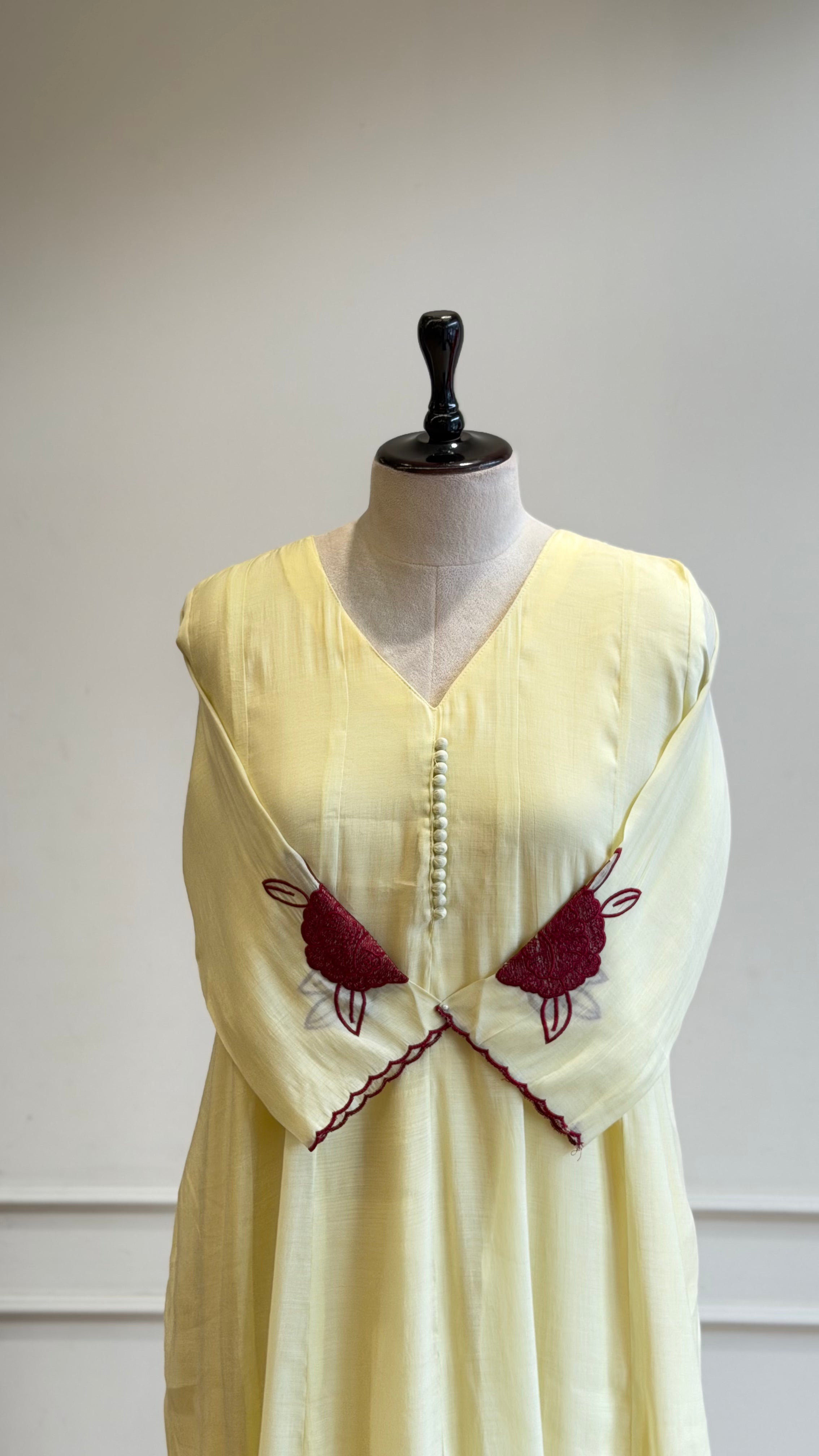 Chanderi Anarkali Suit - 16556