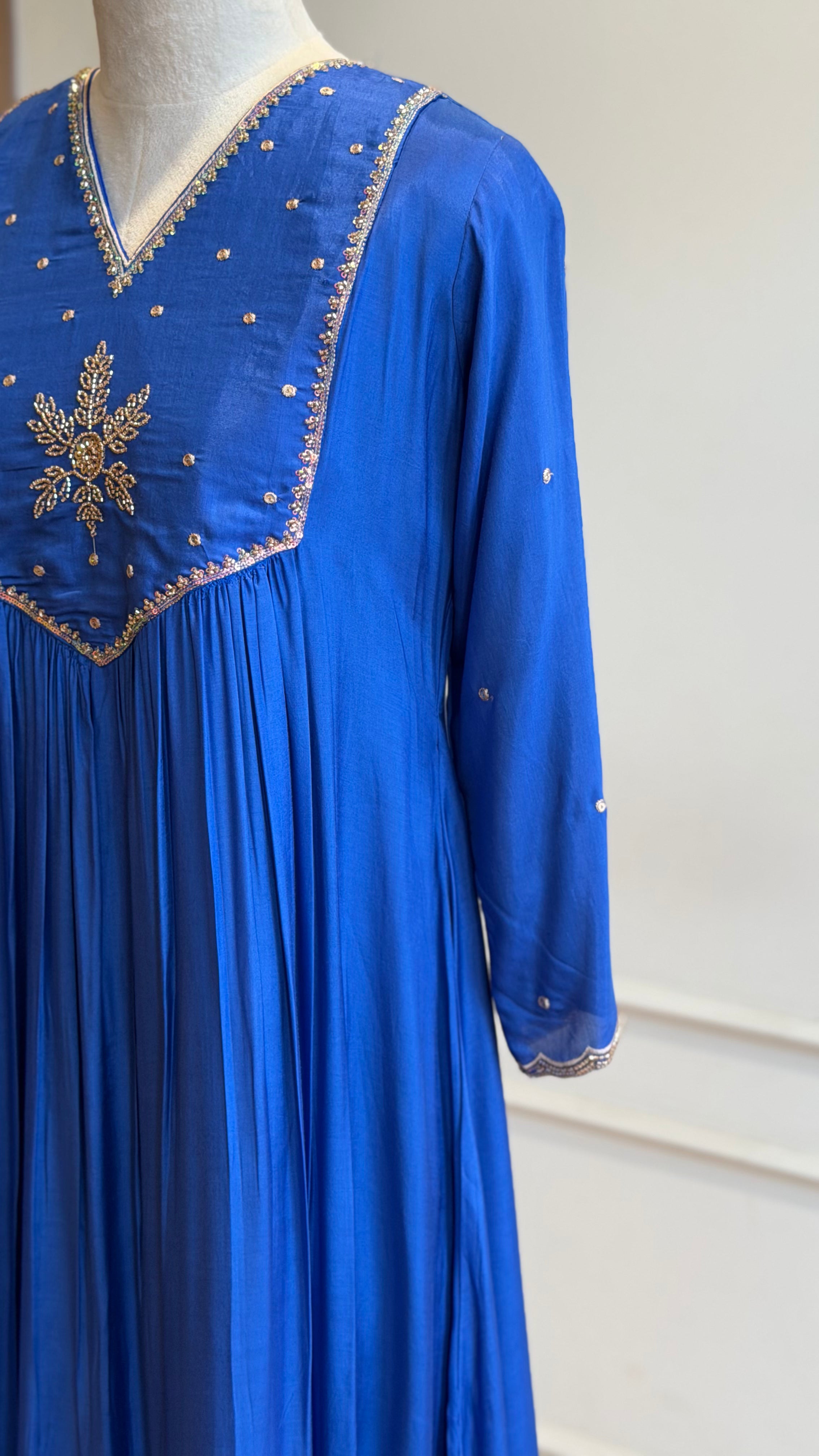 Hand Worked Anarkali Suit - 16565