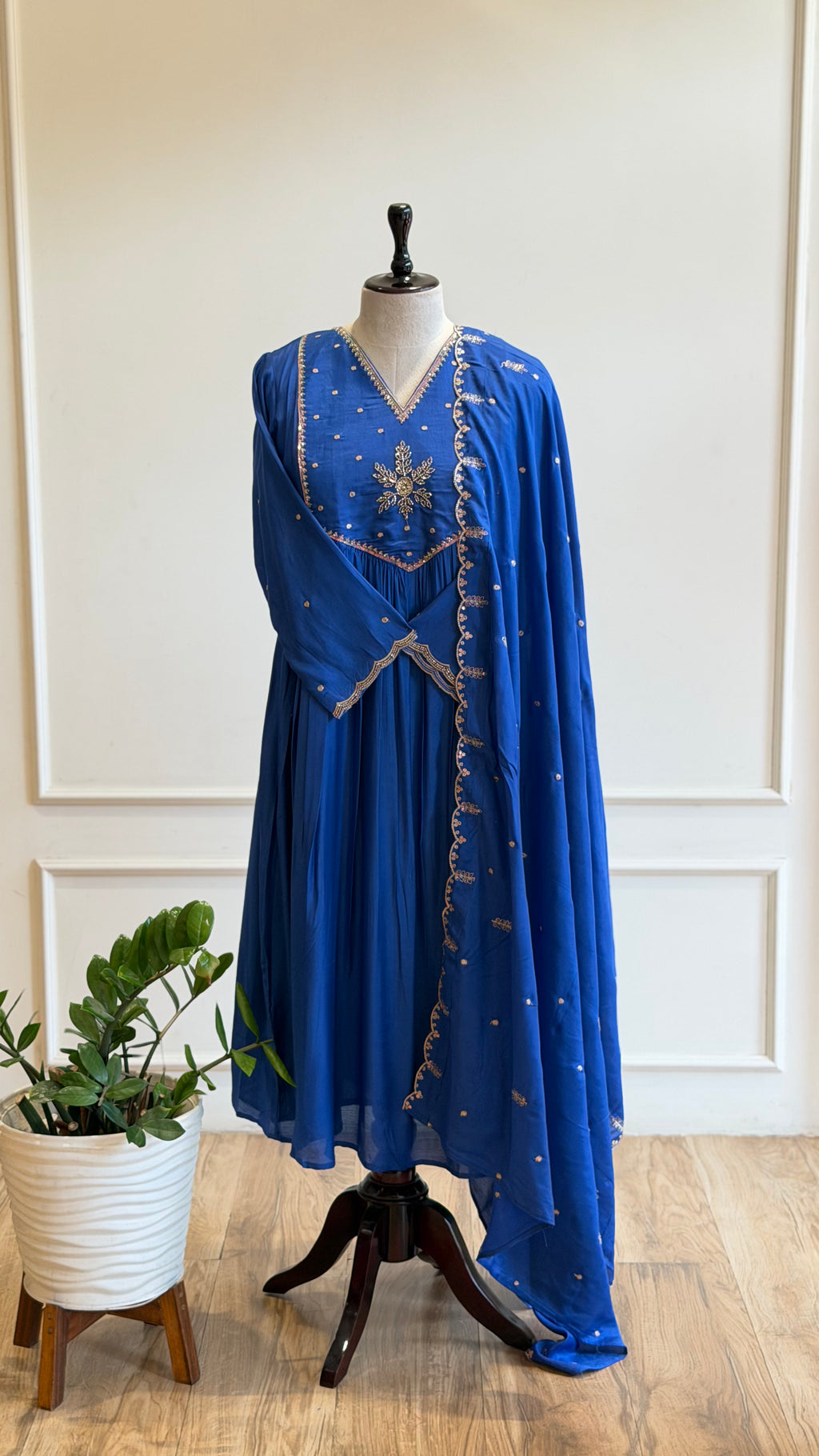 Hand Worked Anarkali Suit - 16565