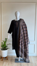 Black hakoba cotton suit