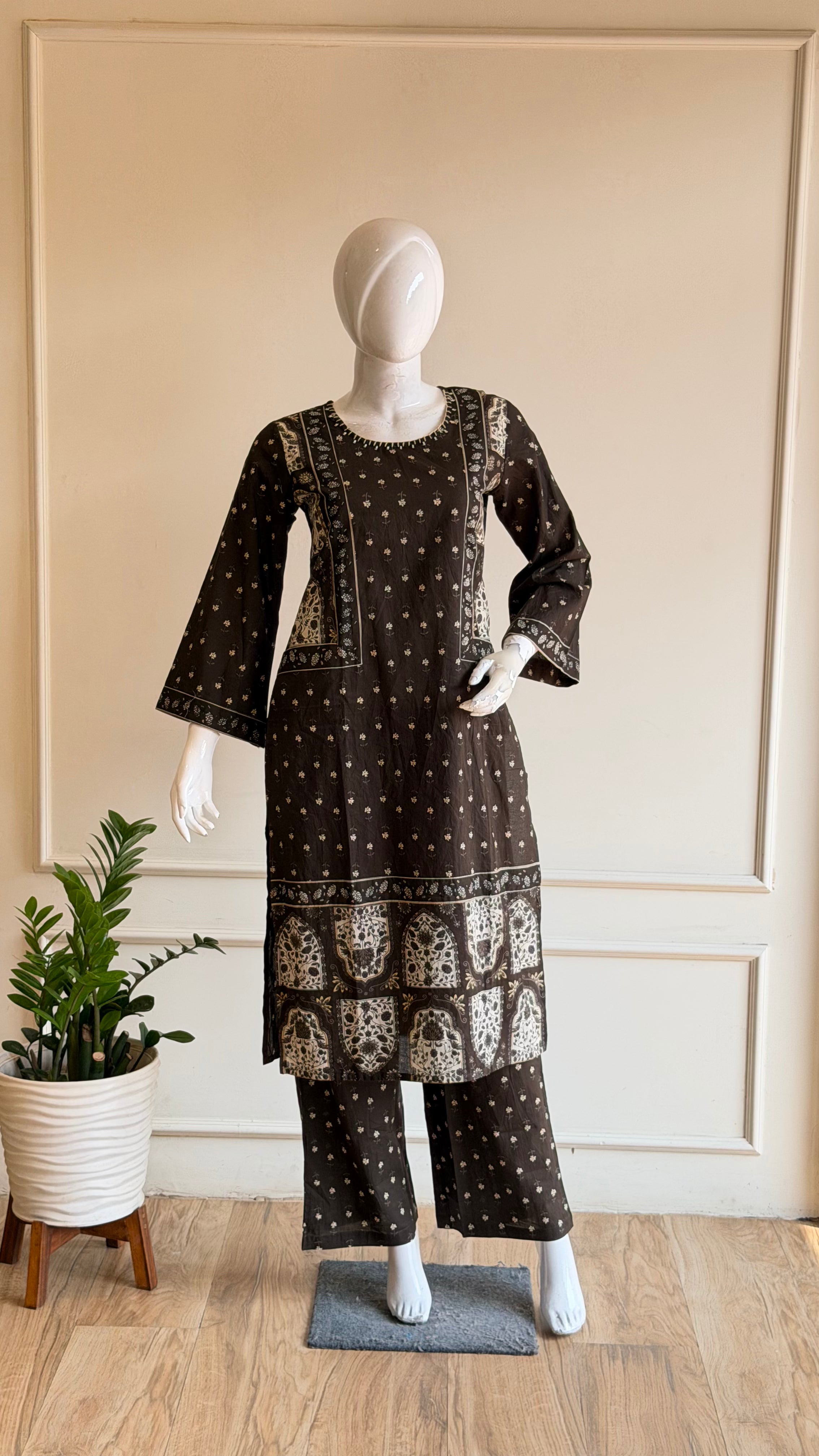 Pakistani printed cotton suit